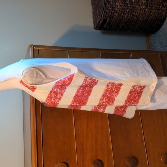 AMERICAN FLAG SEQUIN red white & blue festival tank 1X - Picture 7 of 13